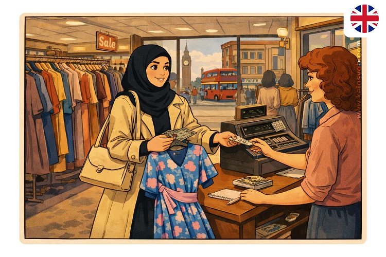 مکالمه انگلیسی برای خرید لباس موقع پرداخت